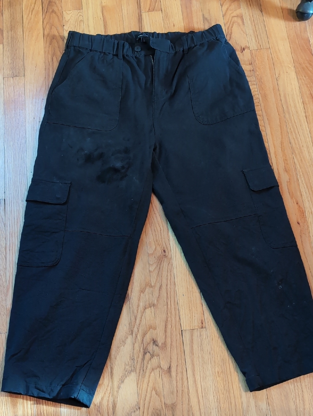 Universal Standard Karlee Black Cargo Pants S14_16